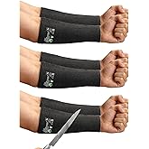 Schwer 3 Pairs AIR-SKIN ANSI A6 Cut Resistant Arm Sleeves, S910, 9in | Cooling fabric , High Risk Cut Protection, for Thin Skin, Gardening, Farming, Yard Work, Pet Grooming, Industrial Tasks