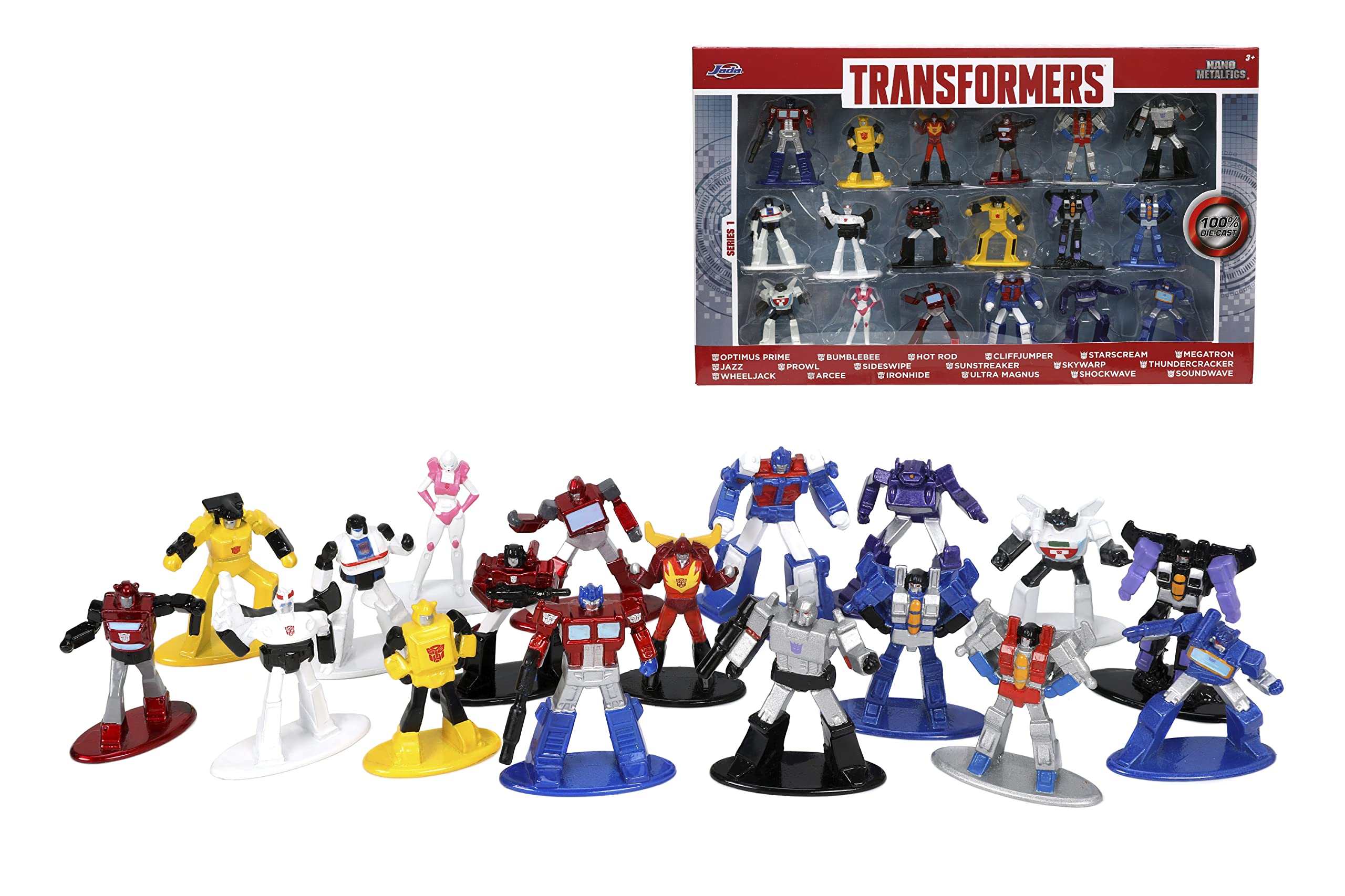 Jada Toys Transformers Series 1 1.65" 18-Pack