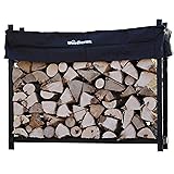 The Woodhaven 5 Foot Firewood Log Rack with Cover