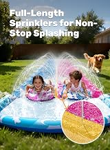JOYIN 22.5ft Water Slide with 2 Bodyboards Backyard Splash Pool Blue Pink view 4