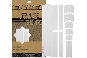 ENLEE Bike Frame Protection Tape, Non-Yellowing Transparent Bike Frame Protection Kit, Clear Honeycomb PVC Anti-Scratch Protector for MTB/Road/Gravel Bike' Top/Down Tube, Chain Guard, Fork, 11PCS