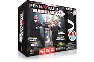 Abacus Brands Penn & Teller VR Magic Lab - Virtual Reality Kids Magic Book and Interactive STEM Learning Activity Set - for Ages 8 and Up