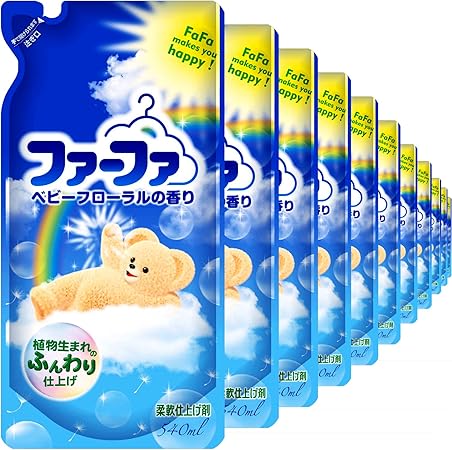 Amazon ケース販売 ファーファ 濃縮柔軟剤 ベビーフローラルの香り 詰替用 540ml 24個 ファーファ 液体柔軟剤