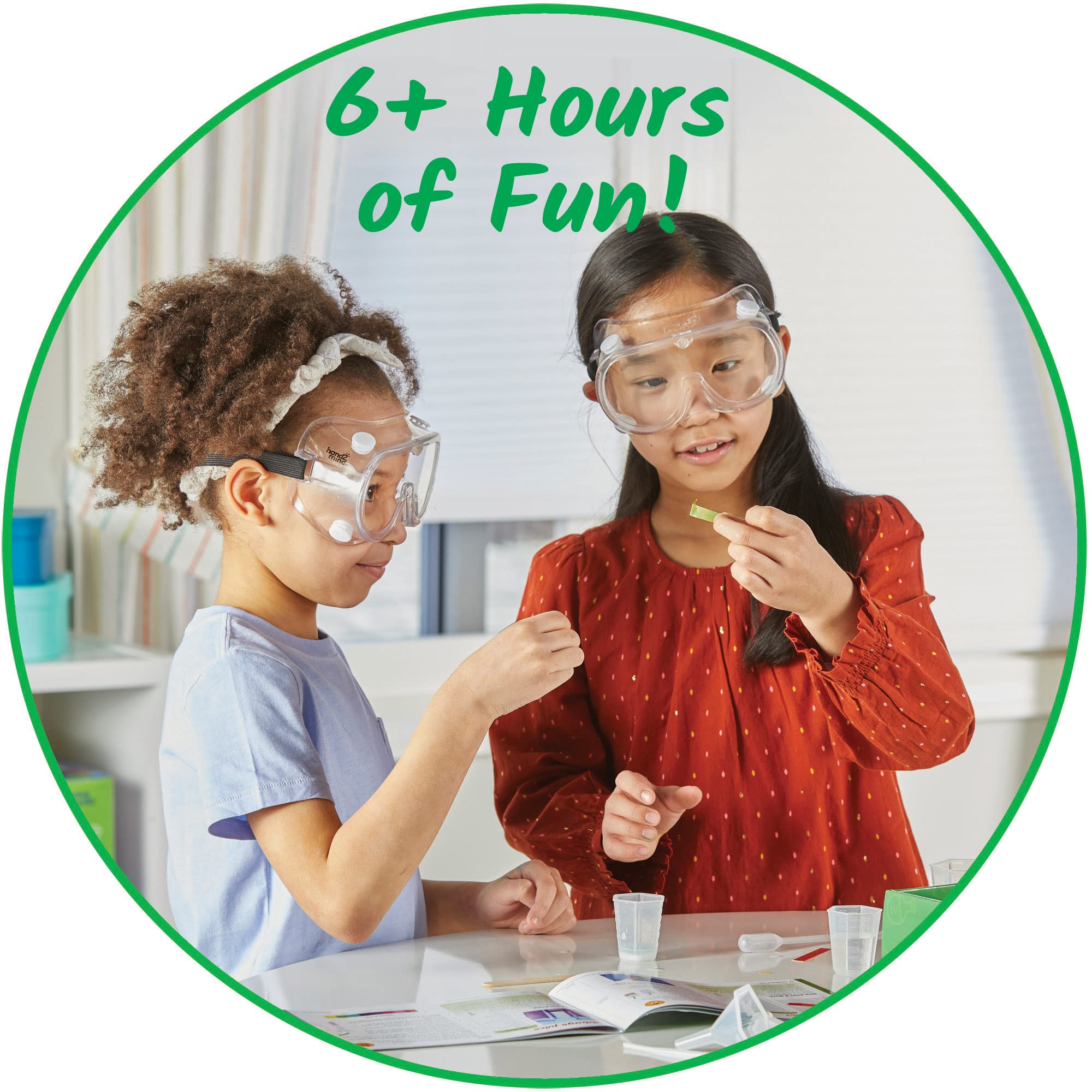 hand2mind Kickoff to Chemistry Science Lab Kit, STEM Kit, STEM Toys, Testing pH Acids and Bases Kit, Rock Candy Kit, DIY Lava Lamp Kit, Kids Science Lab Kit, Kids Chemistry Set, 23 Hands-On Activities