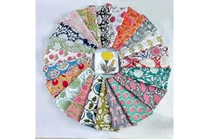 Set Of 10 Assorted Mix and Match Hand Block Floral 100% Cotton Cloth Napkins Perfect for Kids,Wedding Events,Home Parties and