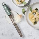 Microplane Zester Grater in Eucalyptus Green - Fine Stainless Blade USA Made view 5