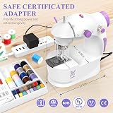 KPCB Tech Mini Sewing Machine for Beginners 42PCS Tools Extension Table view 3