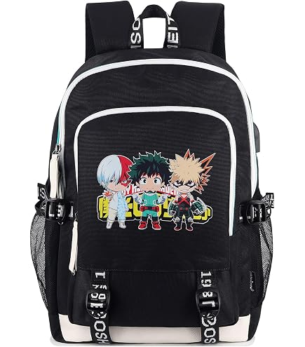 HANDAFA Anime My Hero Single Shoulder Bag Manga Sling Bag Cosplay Daypack(Bakugou Katsuki)