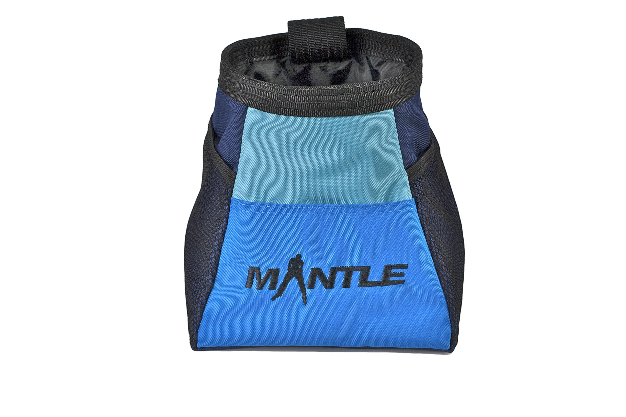MANTLE climbing equipment Boulderbag Navy Light Blue/Blue for Bouldering Climbing Gymnastics