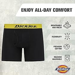 Dickies Mens Boxer Briefs Cotton Underwear for Men