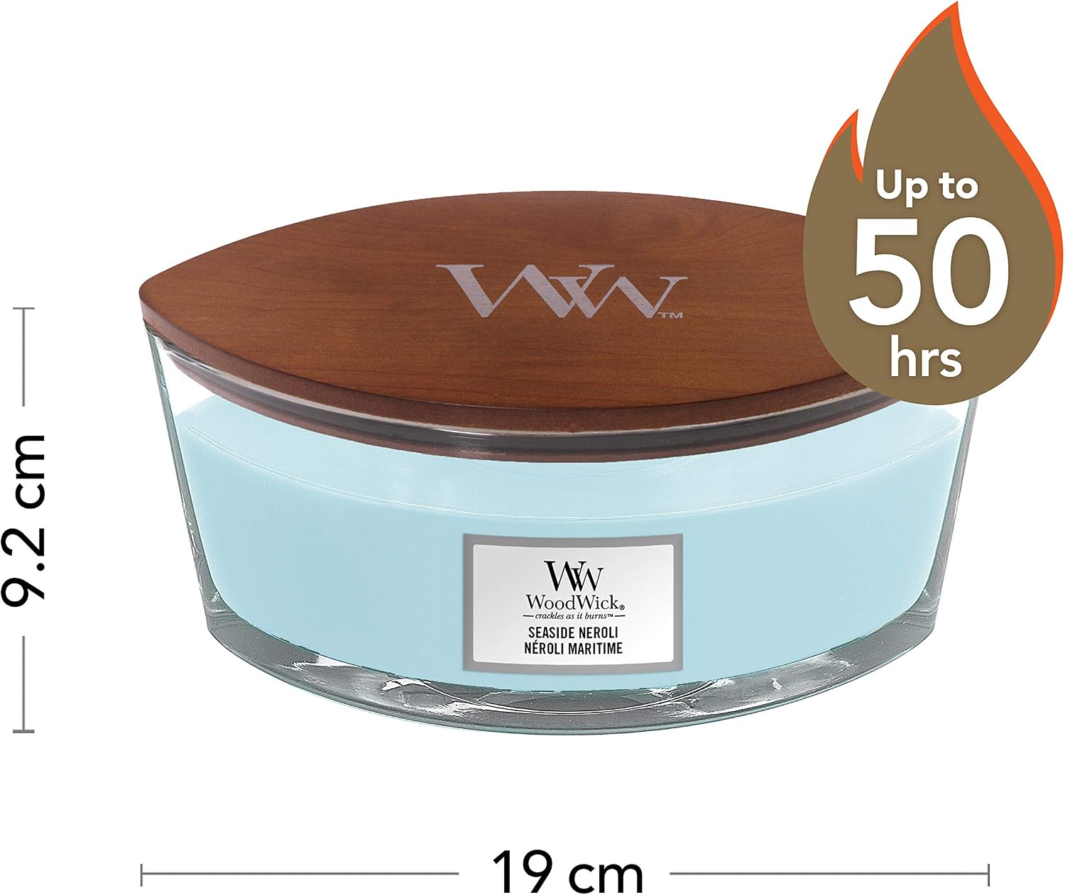 Woodwick Ellipse Scented Candle with Crackling Wick, Seaside Neroli - Image 3