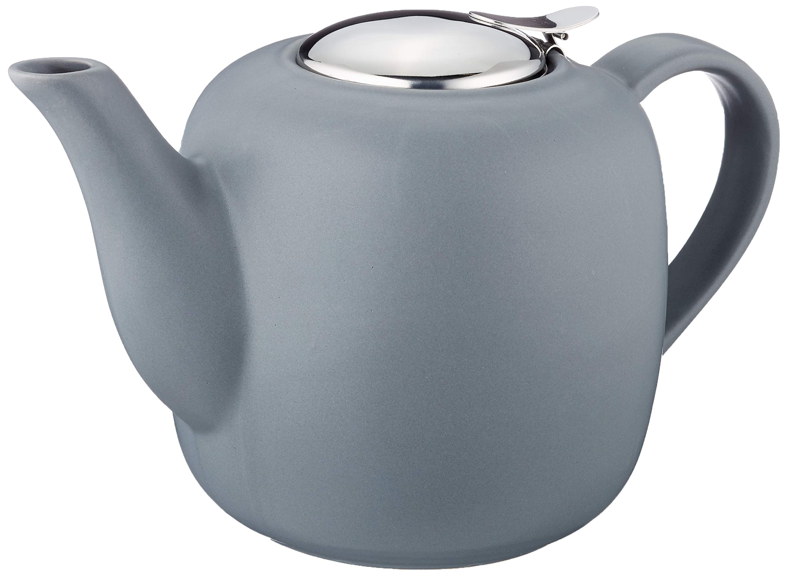 Küchenprofi London Ceramic Teapot with Stainless Steel Infuser, 8 Cup, Gray