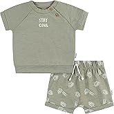 Gerber baby-boys Toddler T-shirt and Shorts Set
