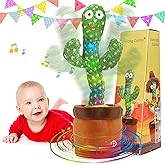 Emoin Dancing Talking Cactus Toy for Baby Boys Girls Gifts,Dancing Cactus Singing Mimicking Recording Repeating What You Say Baby Toys