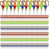Chumia 99 Pack Kids Scissors Bulk 5.5 Inch Student Children Safety Scissor | Rounded Tip with Comfort Grip for School, Classrooms Supplies Essentials