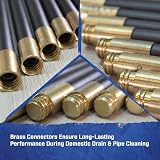 Faithfull Drain Rod Set 9M 30ft with 10 x 920mm Flexible Rods and Plunger view 3