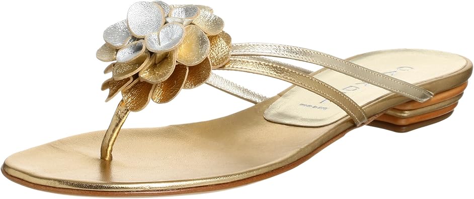 fancy silver flat sandals