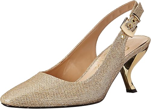 j renee gold dress shoes