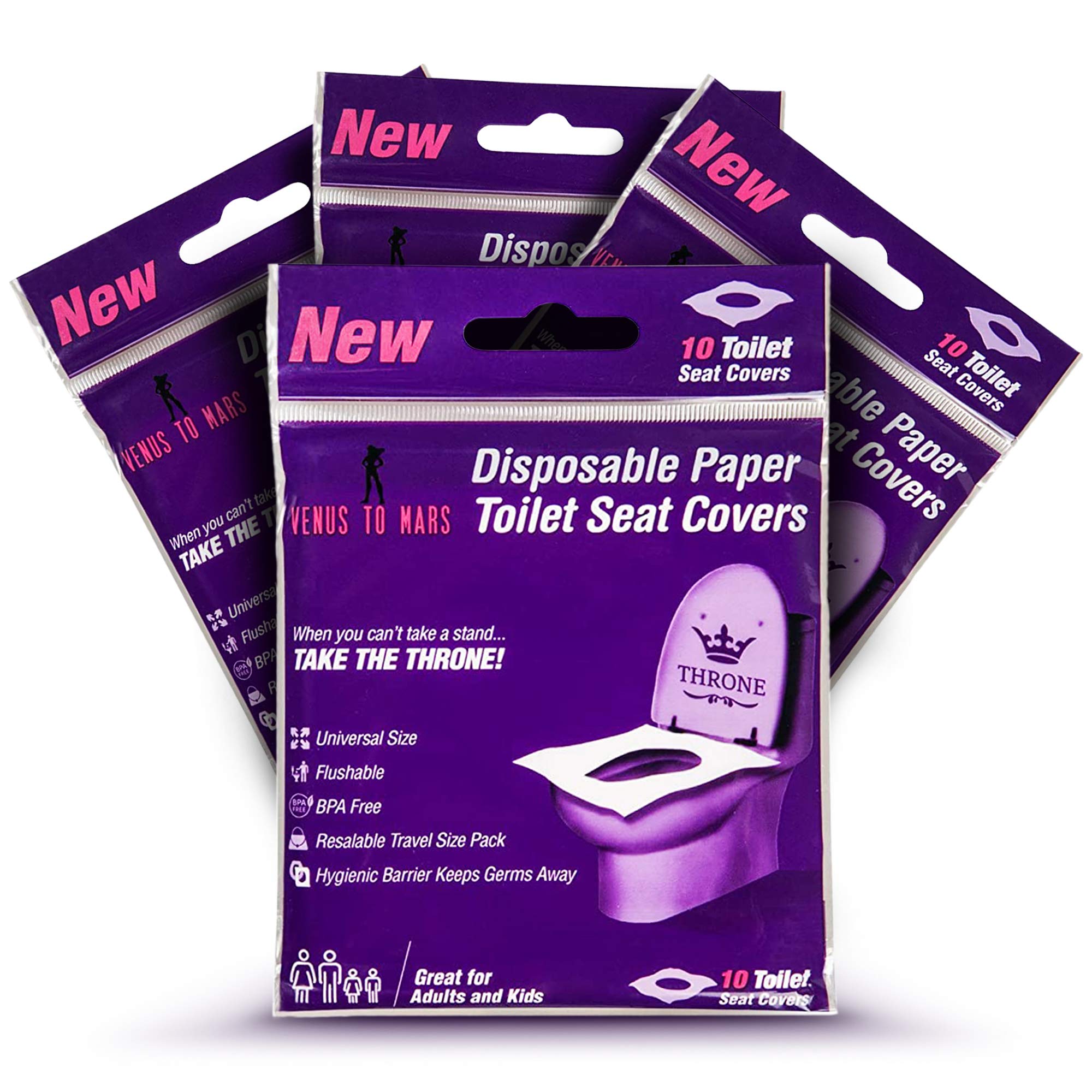 Buy Toilet Seat Covers Disposable (40 Pack) XL Flushable Toilet Seat