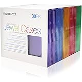 Memorex 30-Pack Slim CD Jewel Case (5mm)- Assorted Colors