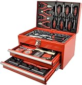 Mannesmann Tool Box 155 Piece Mechanics Workshop Set Steel 2 Drawers GS-Approved view 1