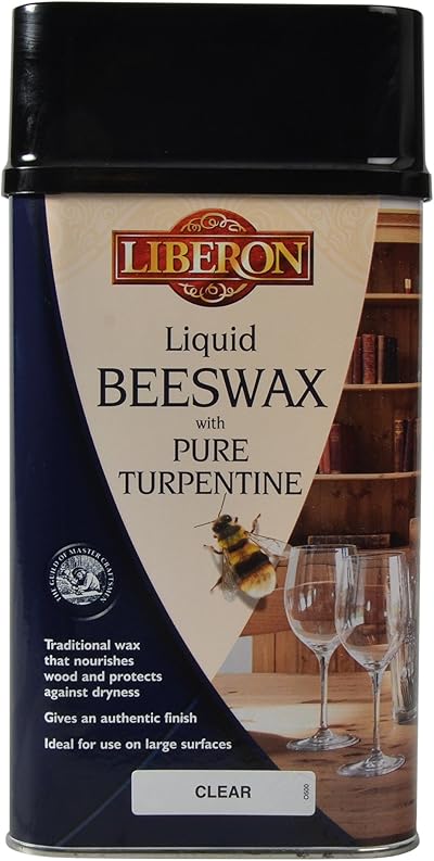 Libéron Beeswax Liquid 1L Clear Wood Polish Furniture Care