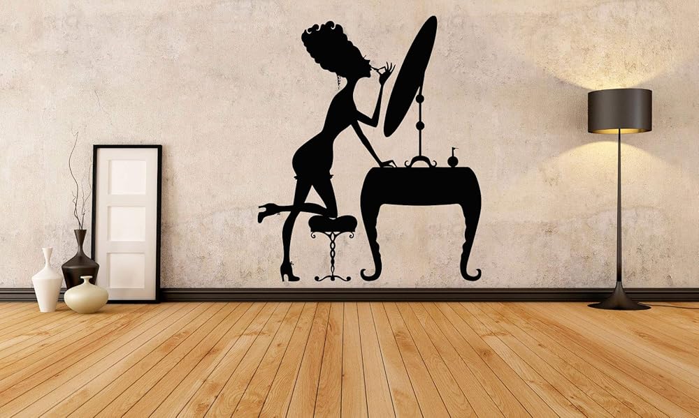 Vinyl Sticker Dressing Room Make Up Table Beauty Salon