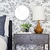 Howard Elliott Frameless Silver Round Wall Hanging Mirror, Elegant Beveled Edges Frameless Wall Hanging Mirror, Modern Accent