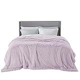 Bedsure Soft Lavender King Size Blanket for