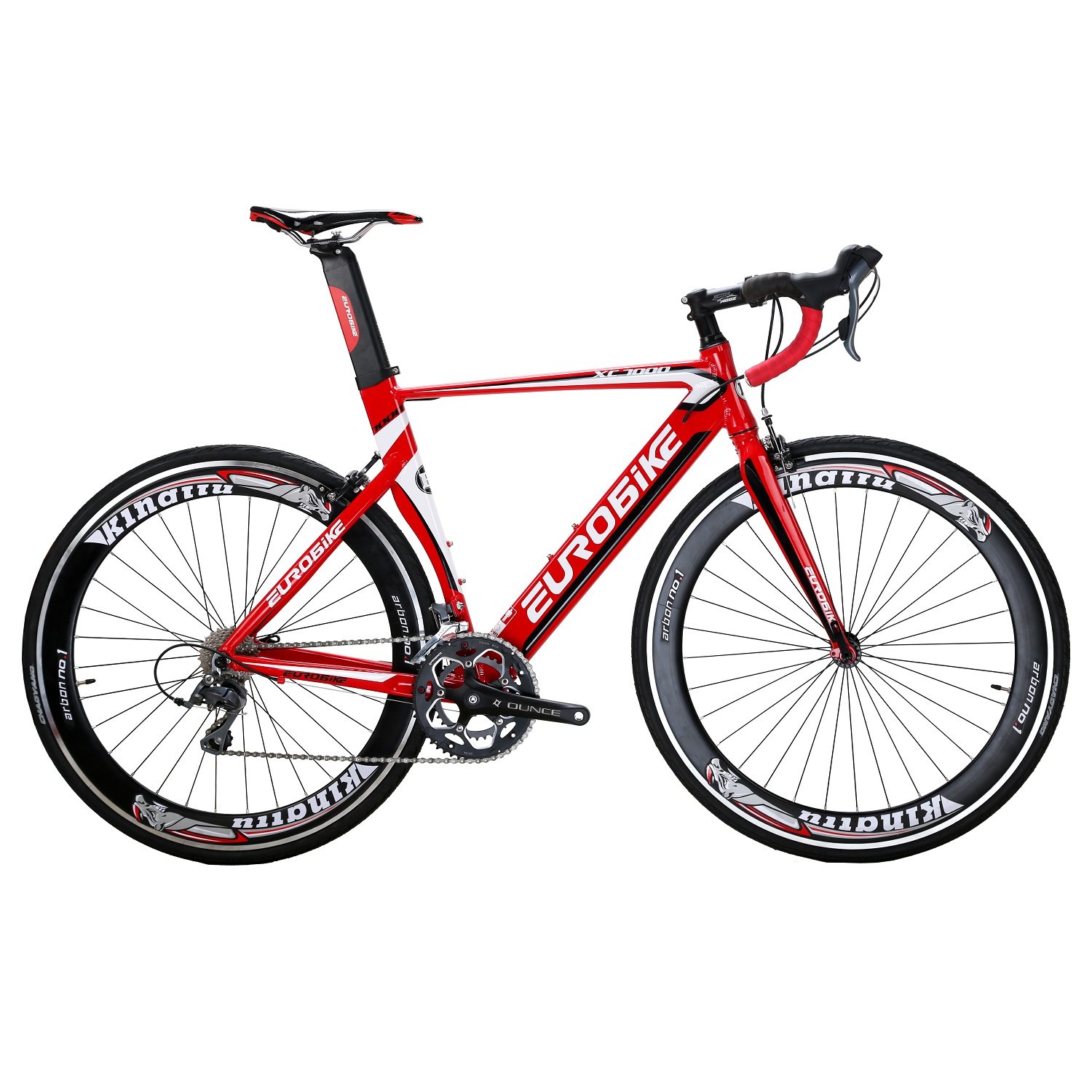 21新商品 ロードバイク 自転車 钳形ブレーキ通勤通学 アルミ合金自転車16sハンドル変速 700c ロードバイク Xc7000 Eurobike ロード 赤色 赤色 B078x3j561 お得