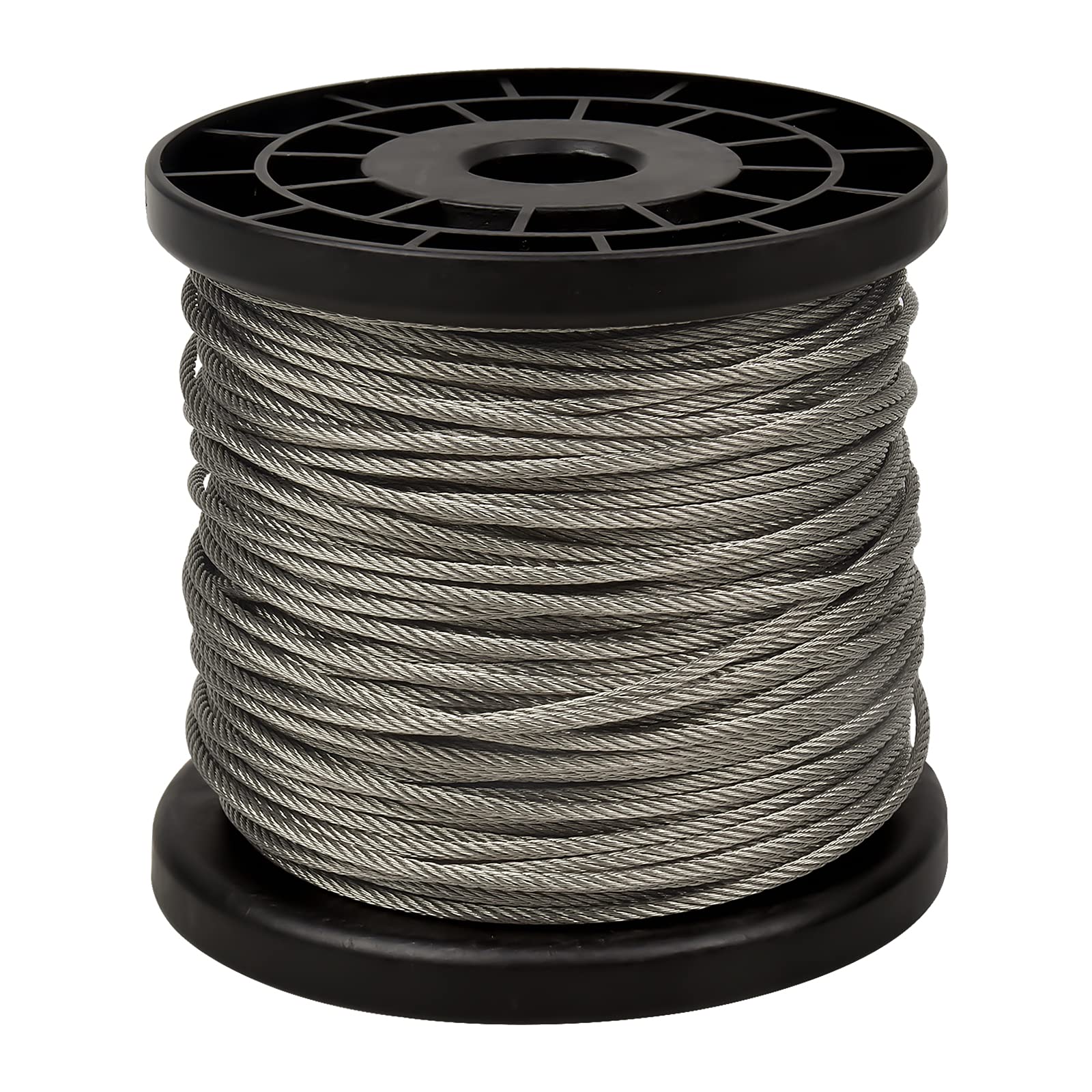 Stainless Steel Heavy Duty Wire Ropes, 60m - 2mm, Holds up to 380Lbs, Ideal for Picture Frames, Cable Railing & Decking