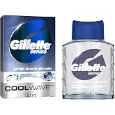 Gillette Series Cool Wave After Shave, Aftershave for Men, After Shave Cologne Men, 3.3 fl oz, 100 ml, After Shave Lotion for Men, Post Shave Balm Men, Aftershave, Mens Aftershave, Aftershave Balm