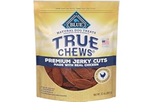 Blue Buffalo True Chews Premium Jerky Cuts Dog Treats, Made in the USA with Natural Ingredients, Chicken, 32-oz Bag
