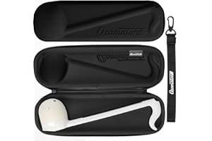 Otamatone Official Slim Case (Regular - 10.7 inch) Musical Instrument Toy Synthesizer Hard Shell Cover, Smooth Fitted Protective Interior with Official Logo Strap (Black)