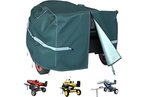 TBNO Log Splitter Cover,89 ×45 × 39 inch,Made of 600D Silver Coated Waterproof Oxford Cloth, 100% Waterproof, Weather Resistant, Tear Resistant, Suitable for 15-45 Ton Log Splitter (Splitter Cover)
