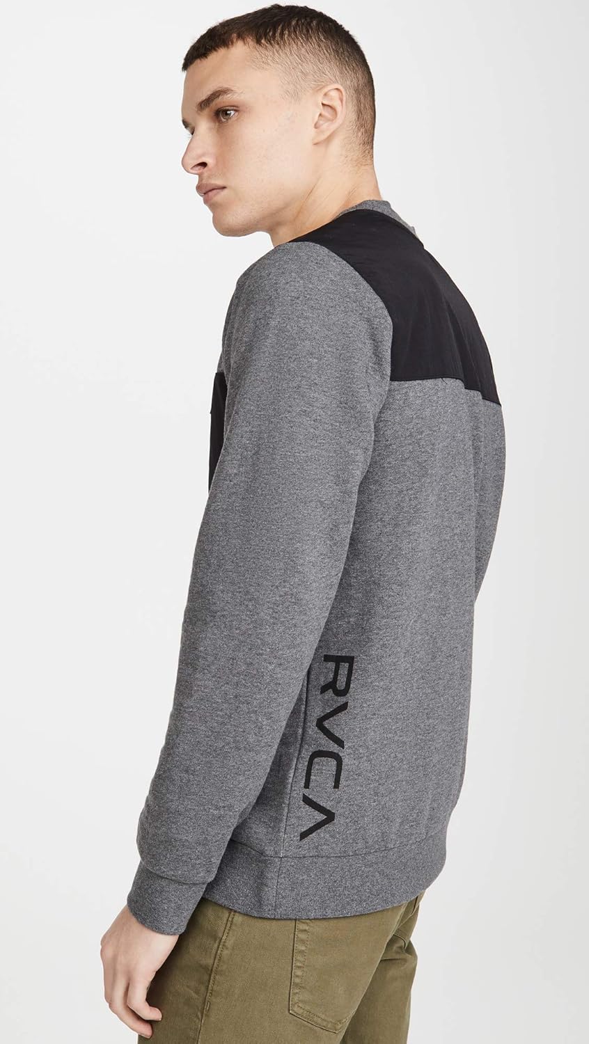 RVCA Men's Hybrid Crew Sweatshirt: Clothing