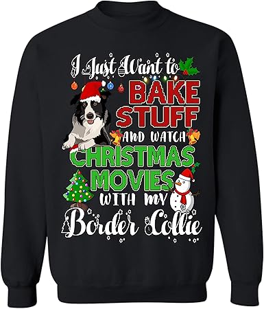 border collie christmas sweater
