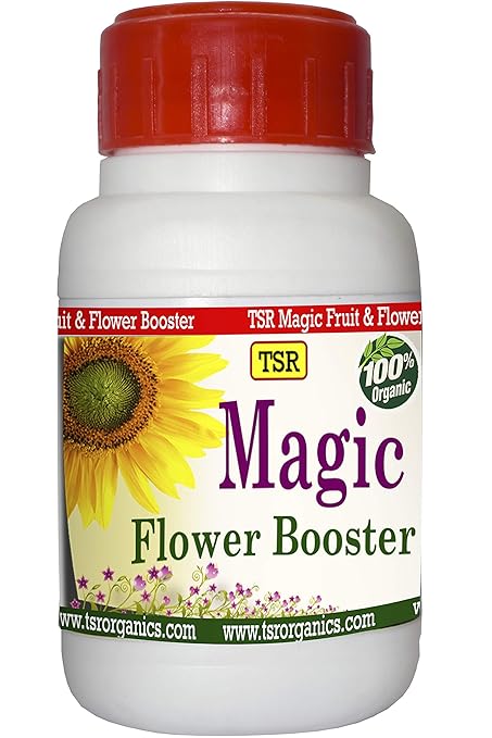 TSR Organic fertilisers & Pesticides Magic Flower Booster 100% Organic Nano Technology Product 125 ml