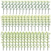 ONEST 45 Pieces Model Bamboo Trees Green Plastic Bamboo Trees for Home Decoration Miniature Landscape Landform Diorama Project
