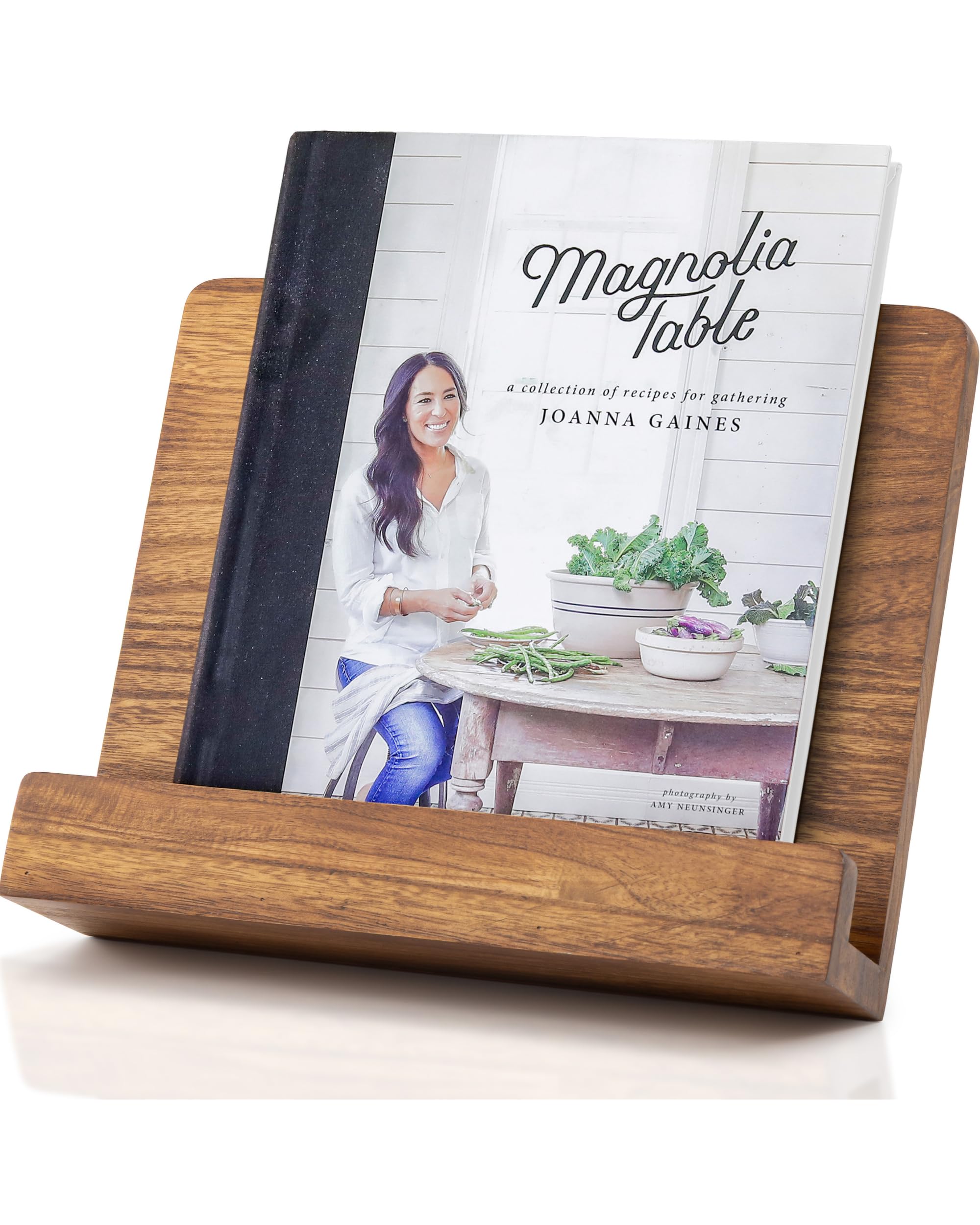 Photo 1 of Beautiful Cookbook Stand for Your Kitchen Counter - Solid Wood Stand Easily Keeps Cook or Recipe Books Open for Convenient Cooking - Perfectly Fits Your iPad/Tablet and Enhances Any Kitchen Decor