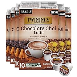 NEW Twinings Chocolate Chai Latte Tea 60 K-Cup Pods