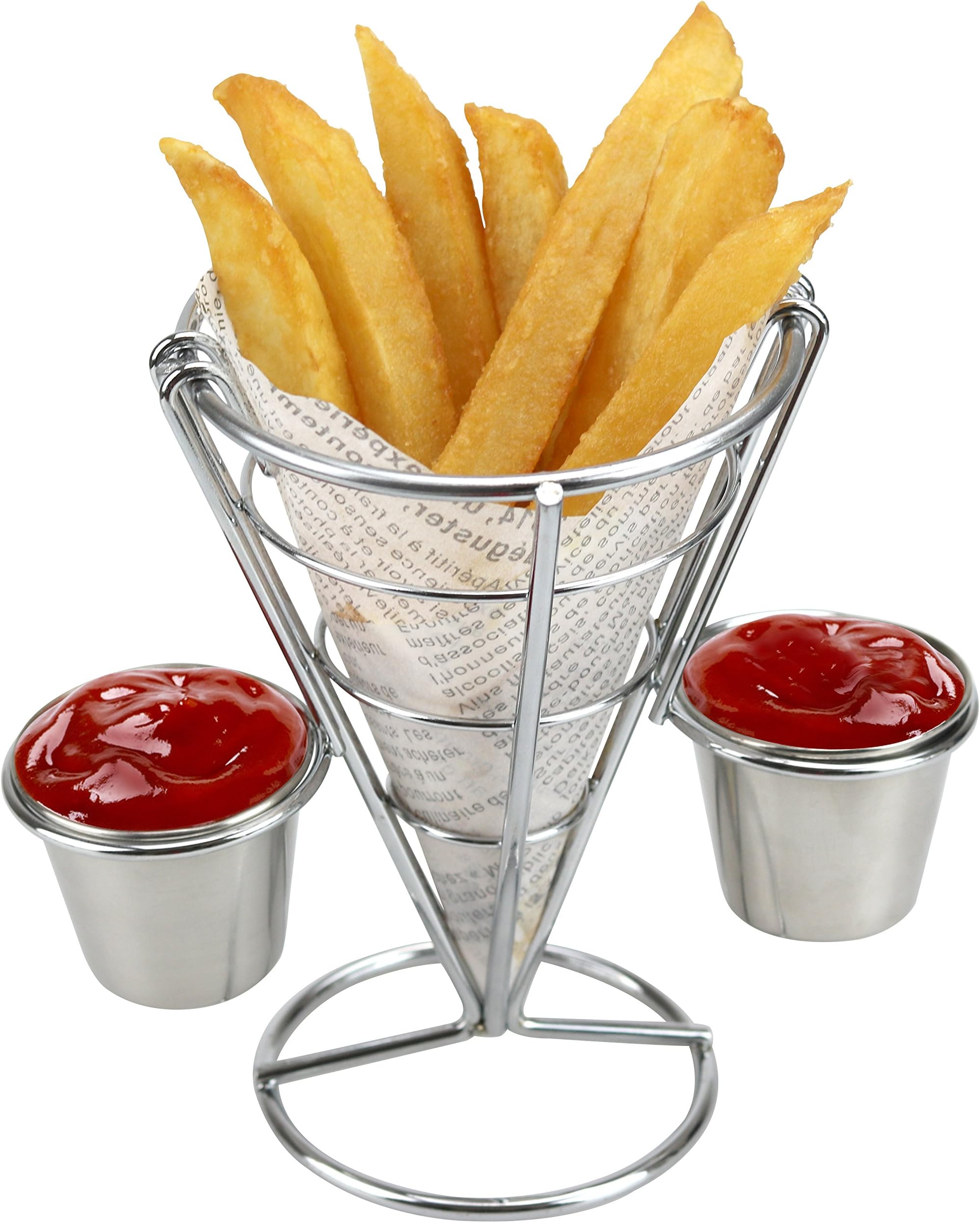 HUAXIONG High quality French fry holder V Appetizer Cones Table Craft Appetizer Cones, Chip Baskets, Chip Holders, Appetizer Presentation Baskets ?Chip Cone