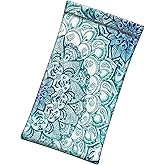 FINTIE Soft Eyeglasses Case with Cleaning Cloth, Portable Squeeze Top Vegan Leather Glasses Pouch, Sunglasses Eyewear Bag