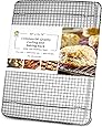 Oven-Safe, Dishwasher-Safe 100% Stainless Steel Cooling and Baking Rack - Wire Cooling Rack fits Jelly Roll Sheet Pan - Cooling, Roasting, Cooking, Baking - Food-Safe, Heavy Duty - 10 x 14.75 inch