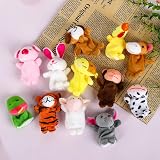 Gukasxi 12Pcs Mini Plush Animal Finger Puppets 12 Styles Kids Toys view 4