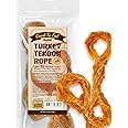 Gootoe Turkey Tendon Dog Treats – 100% USA-Sourced, Natural Snack, Premium Training Chews, Hypoallergenic, Reseal Value Bags, Size for Large Dogs, Rope (Large) 2 Unit/Pack