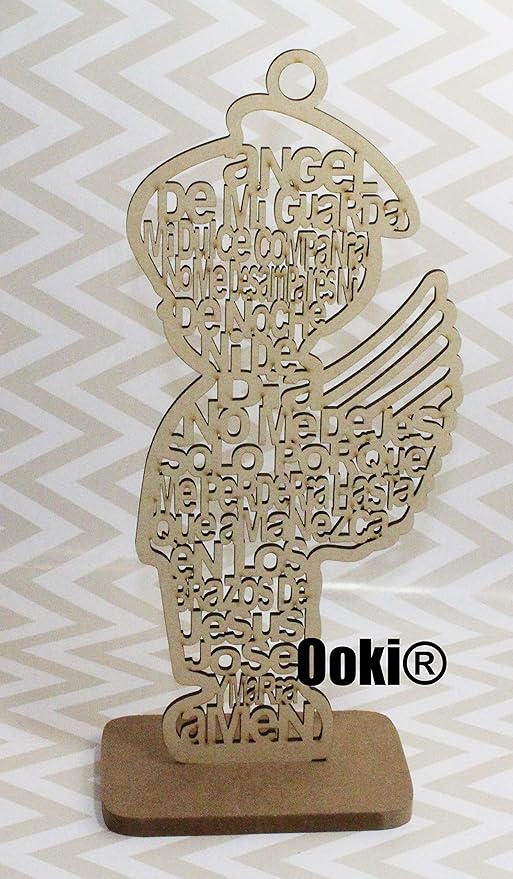 Amazon Com 12 Guardian Angel Wings Boy Girl Wood With Stand Laser