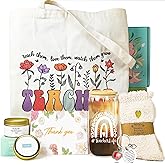 MHSMHL Teacher Gifts for Women, Gifts for teachers, Teacher Appreciation Gift, Thank You Basket for Women Teacher's Gift Bulk Box from Student With Glass Cup