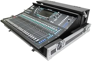 PROX LIVE PERFORMANCE GEAR ProX XS-AHSQ5DHW ATA Digital Audio Mixer Flight Case for Allen & Heath SQ5 Console with Doghouse compartment and Caster wheels