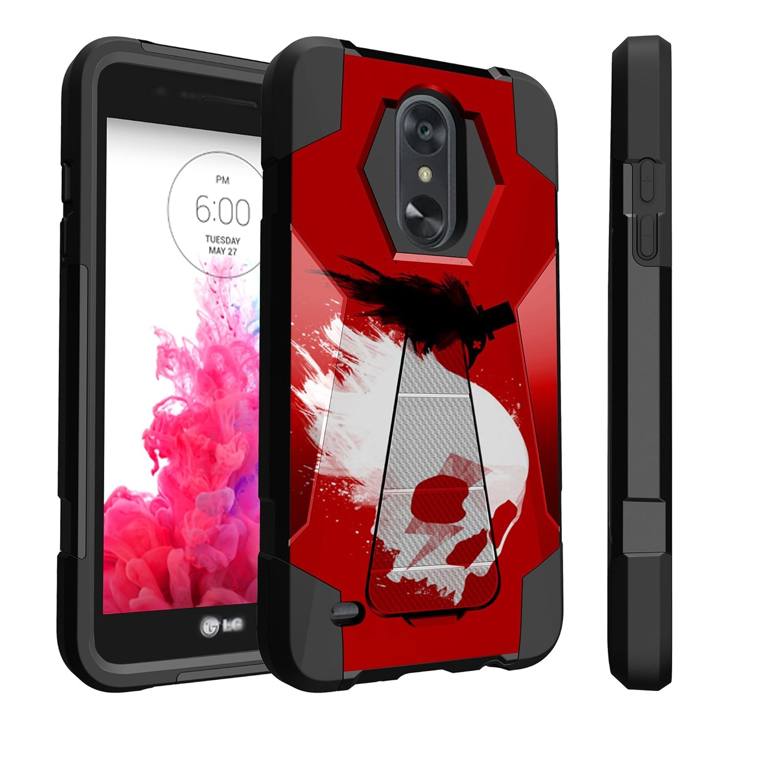 Best Lg Dynasty Tribute Phone Case With Screen Protector Skull